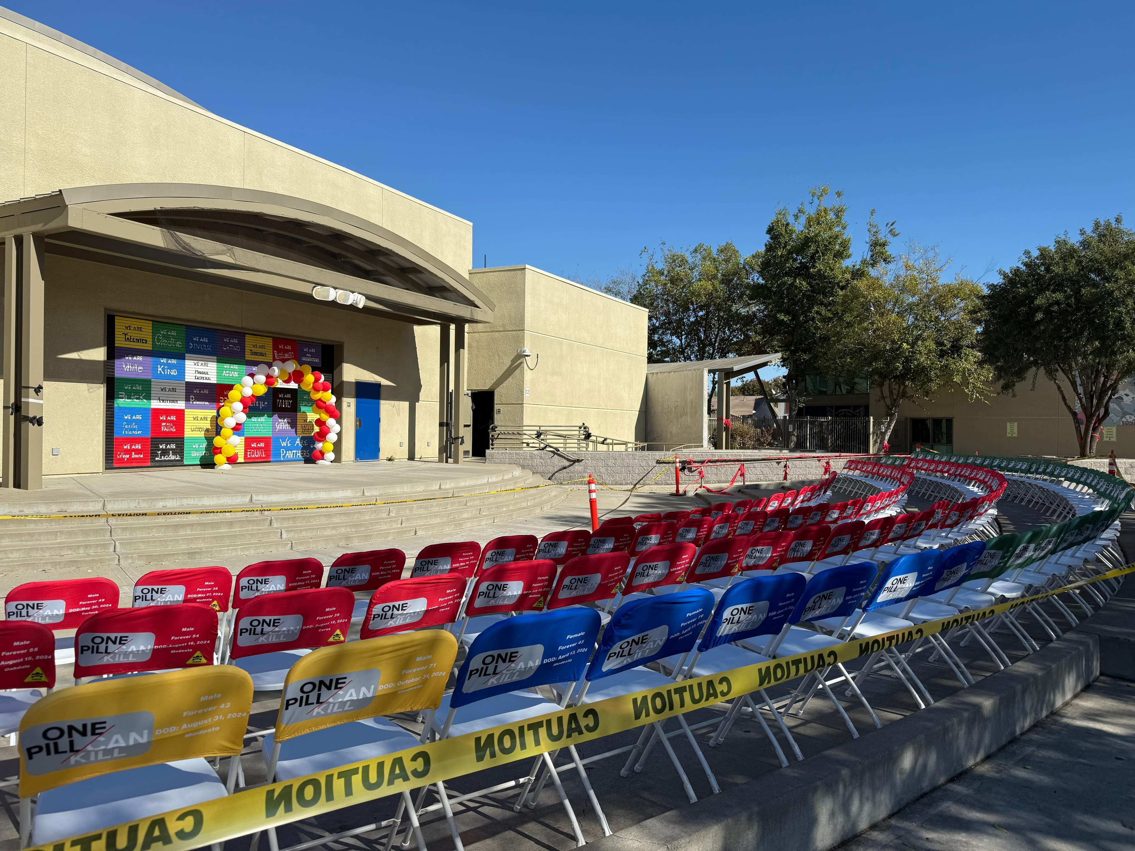 Elegant table and chair rental setup